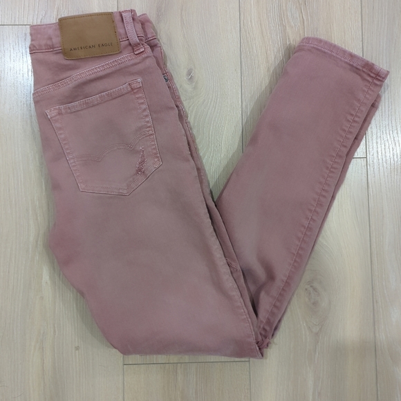 American Eagle Next Level Skinny Jeans Dusty Pink - Picture 2 of 6